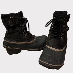 Sorel Women's Winter Fancy LACE II-W Mid Calf Boot Size 7 in Black